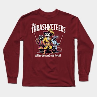 The Trashketeers - "All for One!" Raccoon, Rat, Possum Long Sleeve T-Shirt